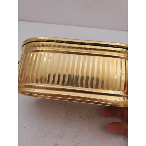Vintage Brass Planter,- With Handles -Brass Rectangle Planter Vintage oval brass - Picture 10 of 10